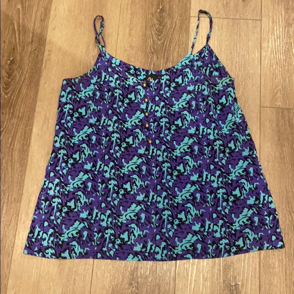 Yumi Kim blue and purple top